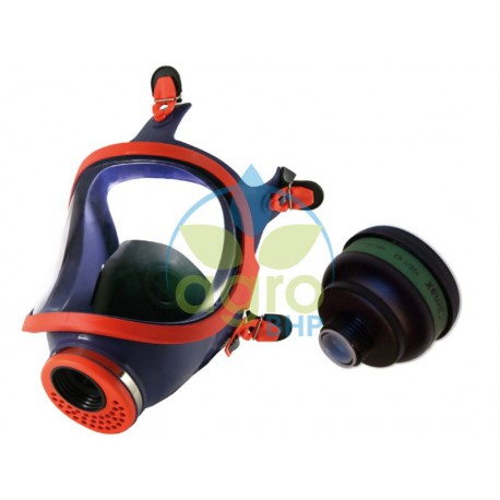 Maska pełnotwarzowa silikonowa 731-R + pochłaniacz K2