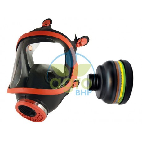 Maska pełnotwarzowa gumowa 731-R + pochłaniacz ABEK2