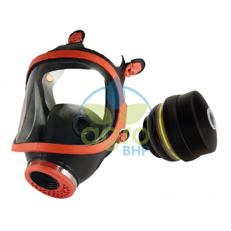 Maska pełnotwarzowa gumowa 731-R + filtropochłaniacz ABEK2HgP3